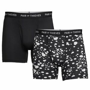 Pair of Thieves 2pk SUPERFIT Boxer Brief Black and White Men's